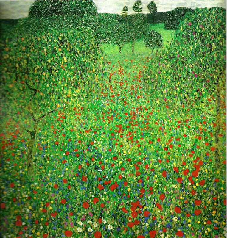 Gustav Klimt vallmofalt china oil painting image